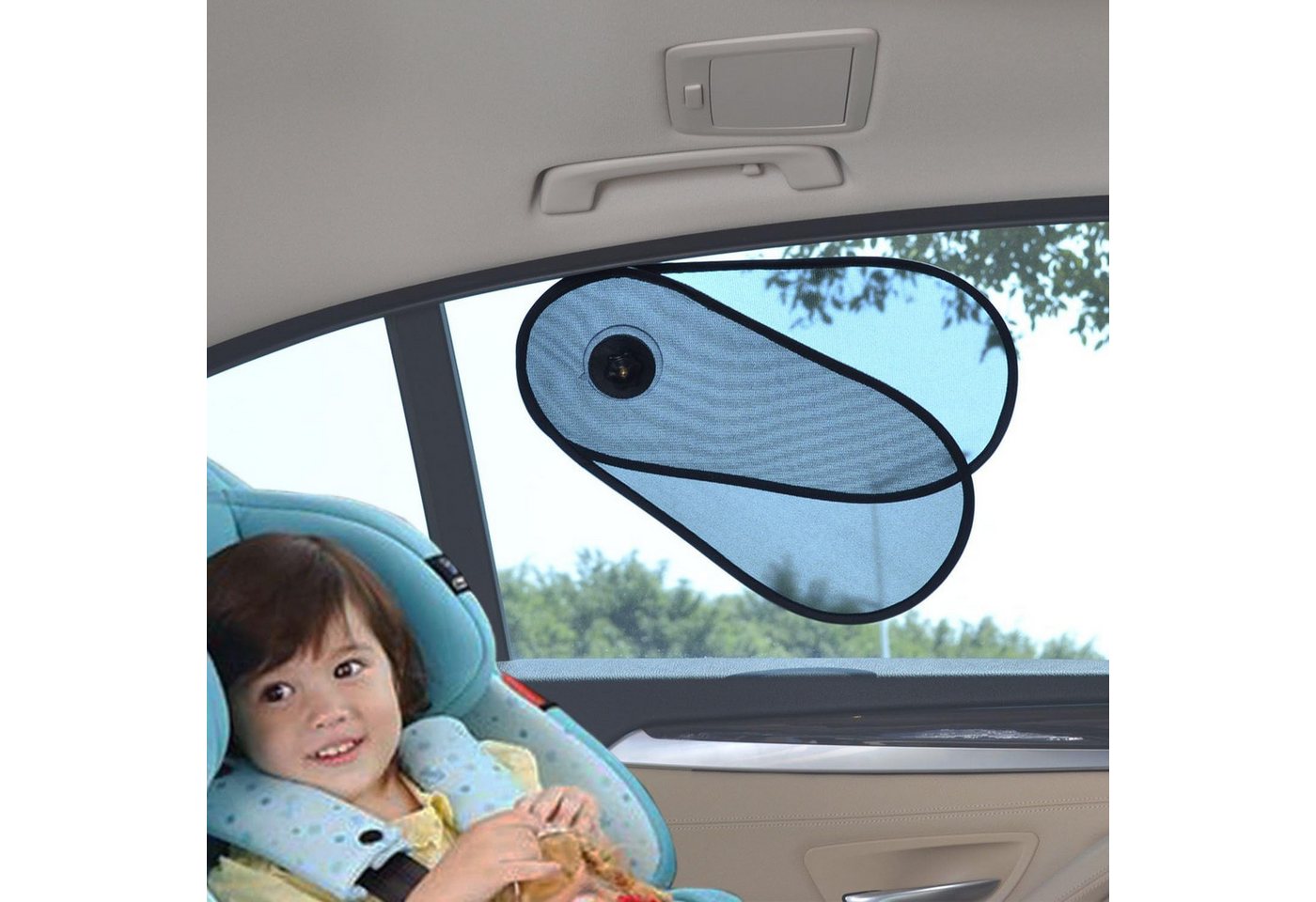 FELIXLEO Autosonnenschutz 2pcsAutofenster Sonnenstrahlenblocker Reduziert Blendung Fenster Bild 3