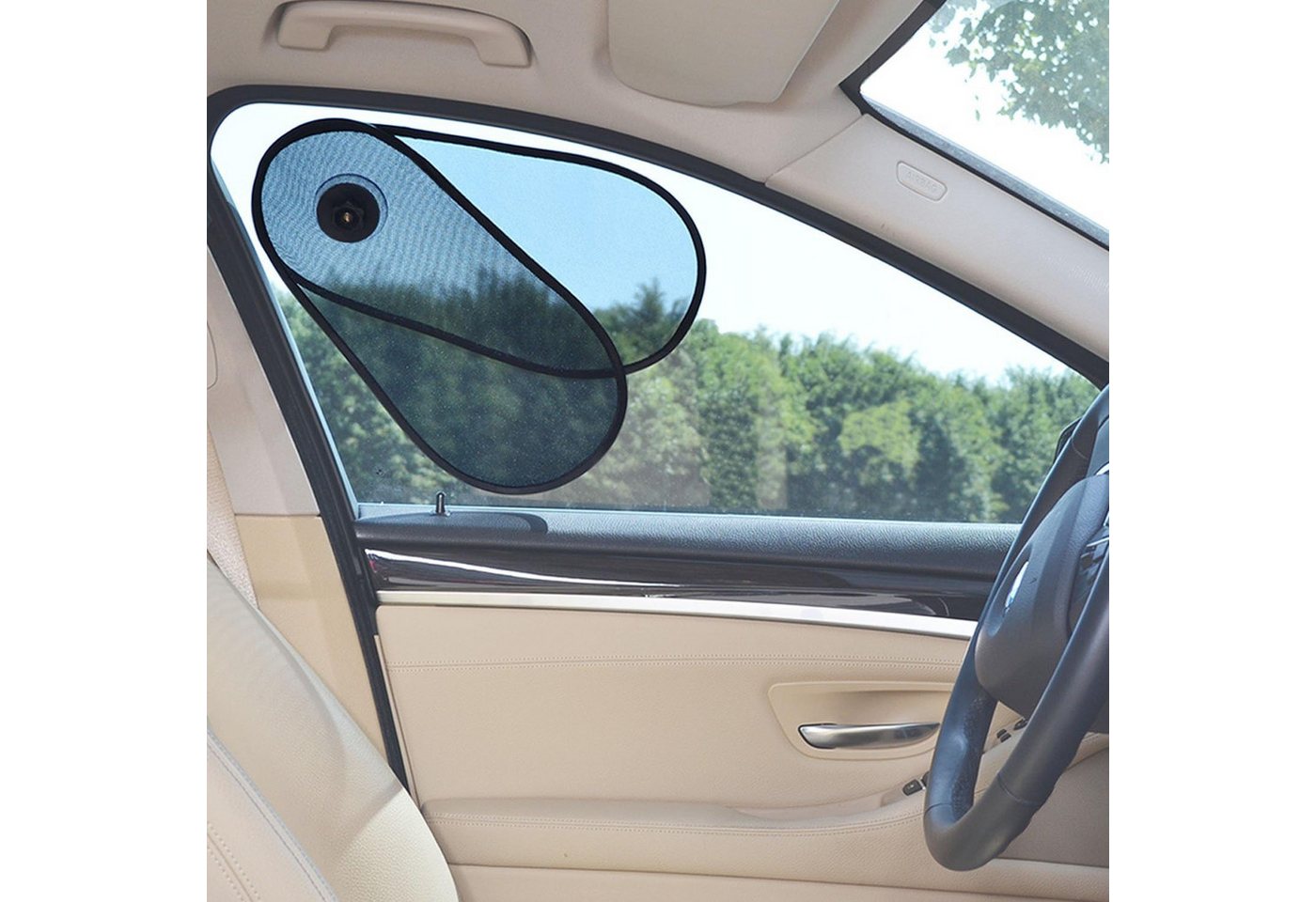 FELIXLEO Autosonnenschutz 2pcsAutofenster Sonnenstrahlenblocker Reduziert Blendung Fenster Bild 4