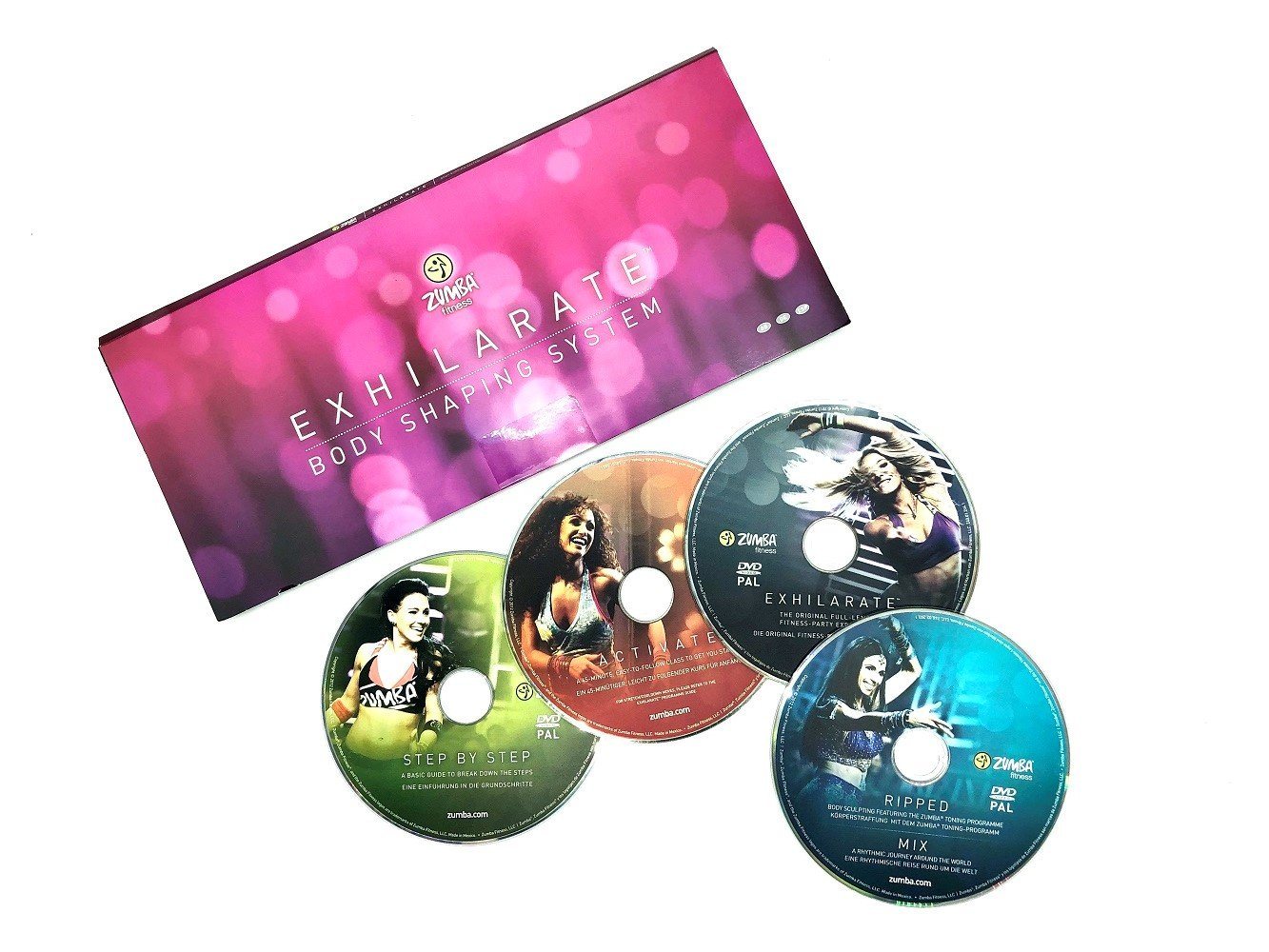 Luna24 simply great ideas... Trainingshilfe Zumba Fitness Zumba Exhilarate, 4 DVD's Zumba Video Workout