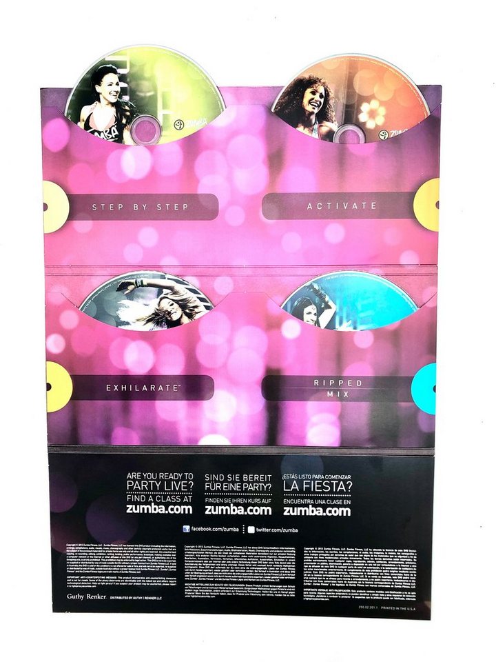 Luna24 simply great ideas... Trainingshilfe Zumba Fitness Zumba Exhilarate, 4 DVD's Zumba Video Workout Bild 3
