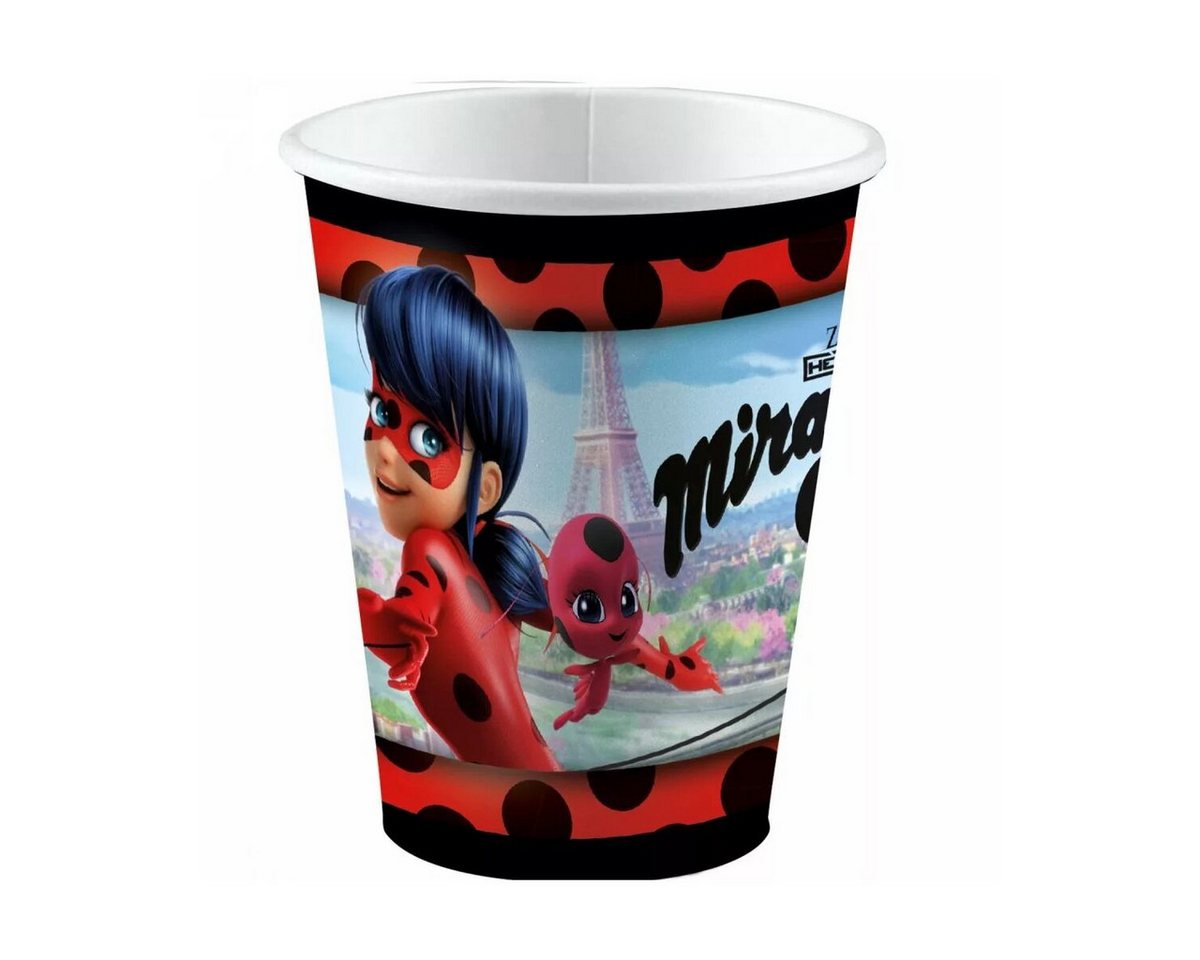 Miraculous - Ladybug Trinkflasche Miraculous Ladybug und Cat 250ml Becher