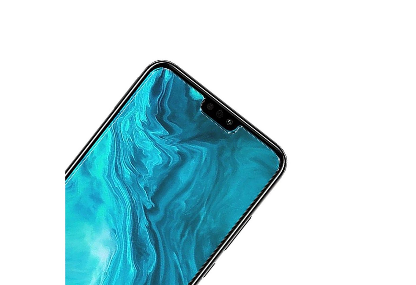 CoolGadget Schutzfolie Panzerfolie für Honor 9X Lite, (9H Härtegrad, 2x Schutzglas, 1xReinigungset), Displayfolie Panzer Schutzfolie 2 Stück für Honor 9X Lite Glas Folie