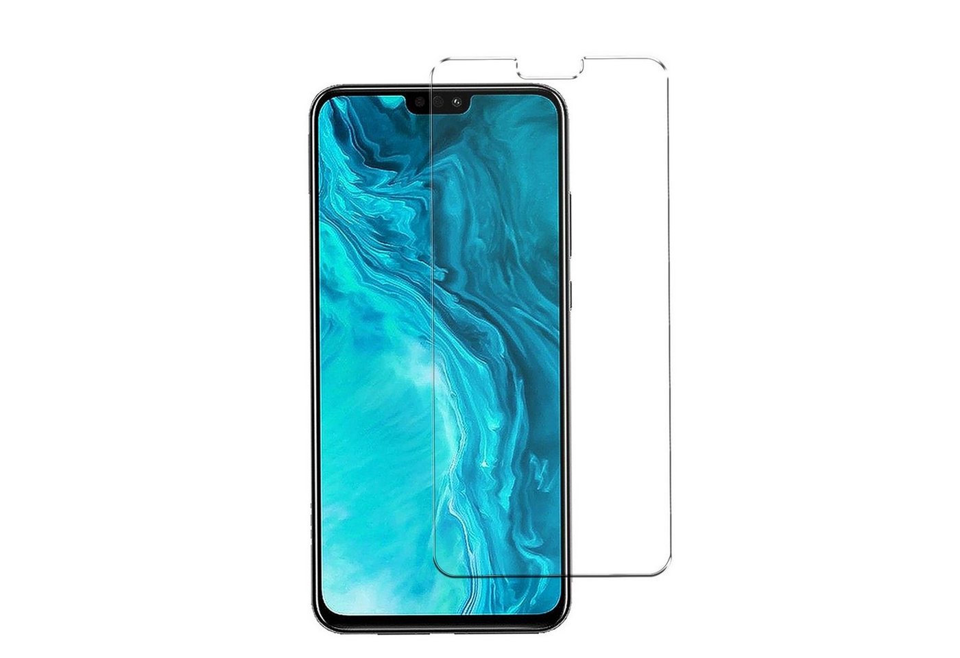 CoolGadget Schutzfolie Panzerfolie für Honor 9X Lite, (9H Härtegrad, 2x Schutzglas, 1xReinigungset), Displayfolie Panzer Schutzfolie 2 Stück für Honor 9X Lite Glas Folie Bild 3