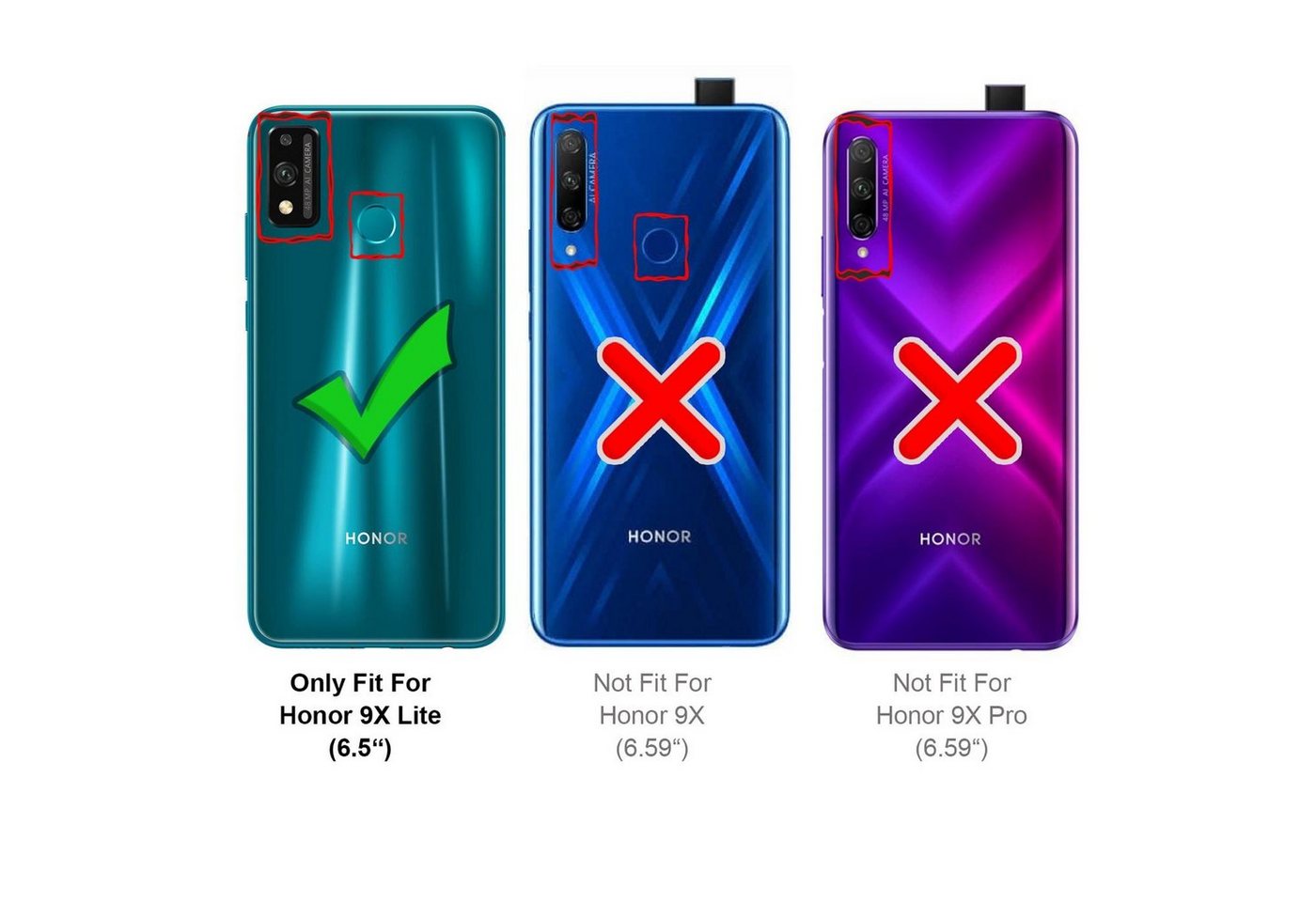 CoolGadget Schutzfolie Panzerfolie für Honor 9X Lite, (9H Härtegrad, 2x Schutzglas, 1xReinigungset), Displayfolie Panzer Schutzfolie 2 Stück für Honor 9X Lite Glas Folie Bild 5