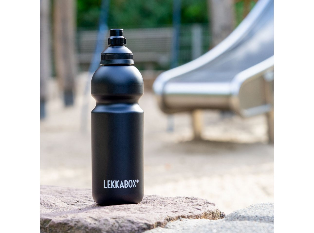 LEKKABOX Trinkflasche Kohlensäure geeignete Trinkflasche für Kinder 600ml Sport Sprudel, Leicht und auslaufsicher auch bei kohlensäurehaltigen Getränken