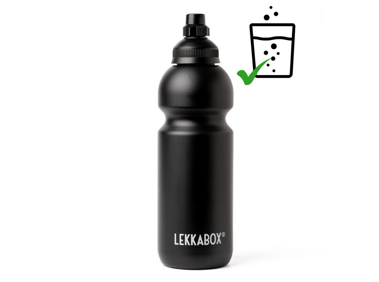 LEKKABOX Trinkflasche Kohlensäure geeignete Trinkflasche für Kinder 600ml Sport Sprudel, Leicht und auslaufsicher auch bei kohlensäurehaltigen Getränken Bild 2