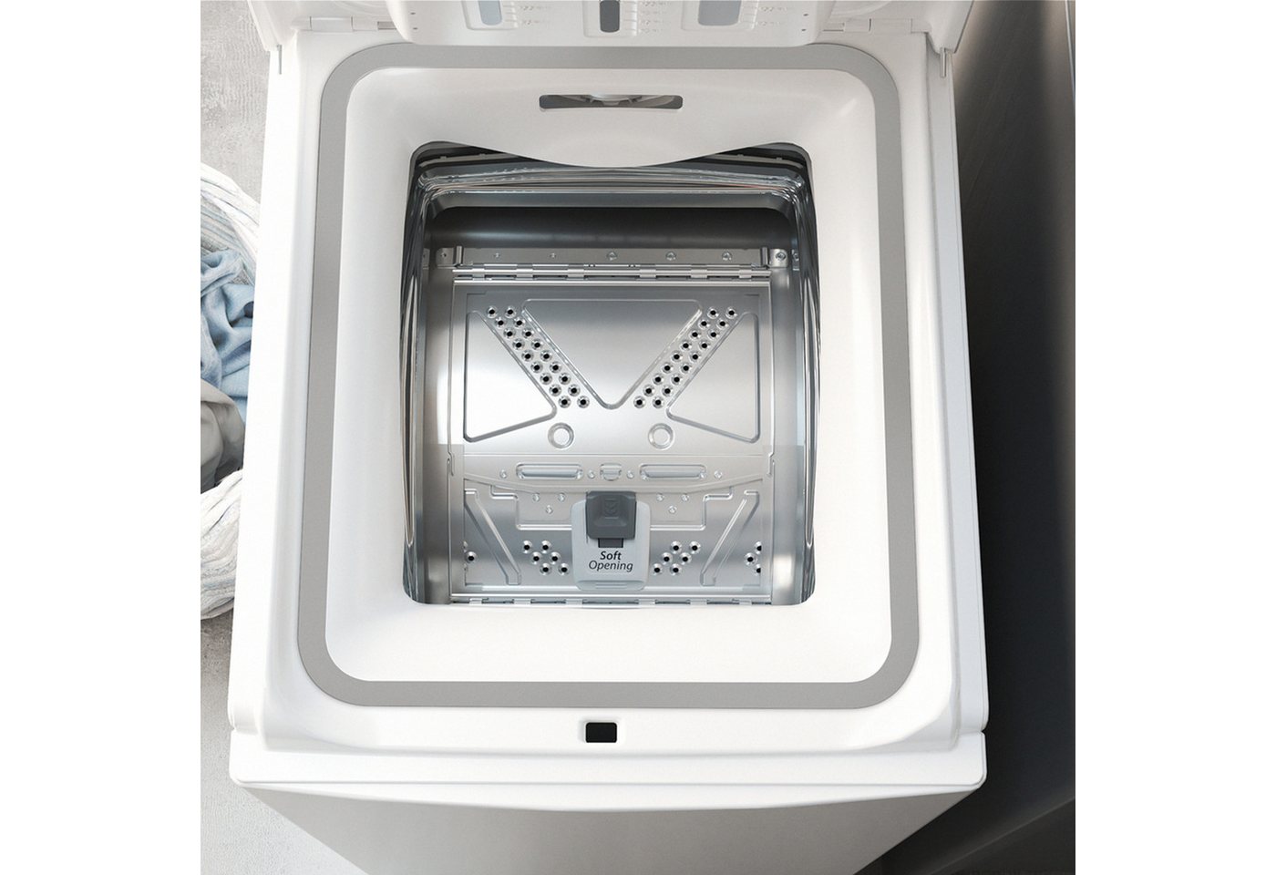 BAUKNECHT Waschmaschine Toplader WMT Eco Shield 626 A, 6 kg, 1200 U/min, Mehrfachwasserschutz+, SoftOpening, Antiflecken, 11 Zusatzfunktionen Bild 3