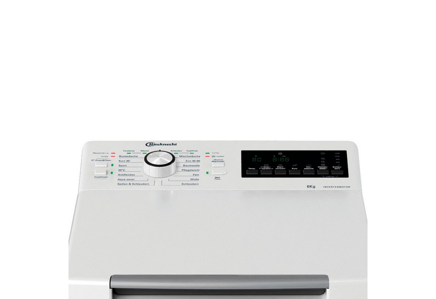 BAUKNECHT Waschmaschine Toplader WMT Eco Shield 626 A, 6 kg, 1200 U/min, Mehrfachwasserschutz+, SoftOpening, Antiflecken, 11 Zusatzfunktionen Bild 5
