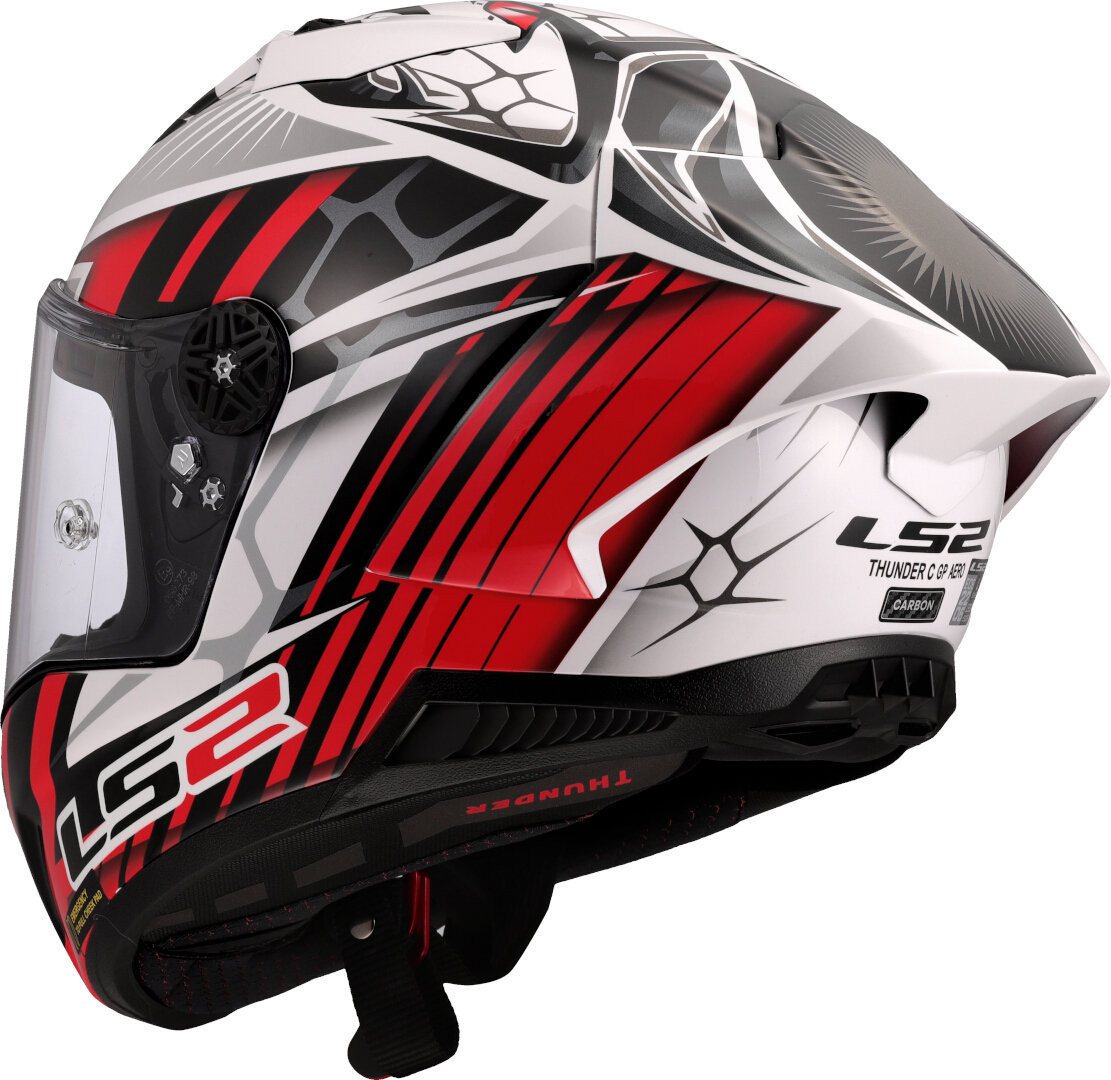 LS2 Motorradhelm FF805 Thunder GP Perolari Replica Carbon Helm, Notfallsystem-polsterung (eqrs) Bild 2