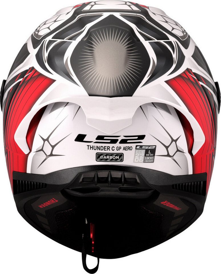 LS2 Motorradhelm FF805 Thunder GP Perolari Replica Carbon Helm, Notfallsystem-polsterung (eqrs) Bild 3