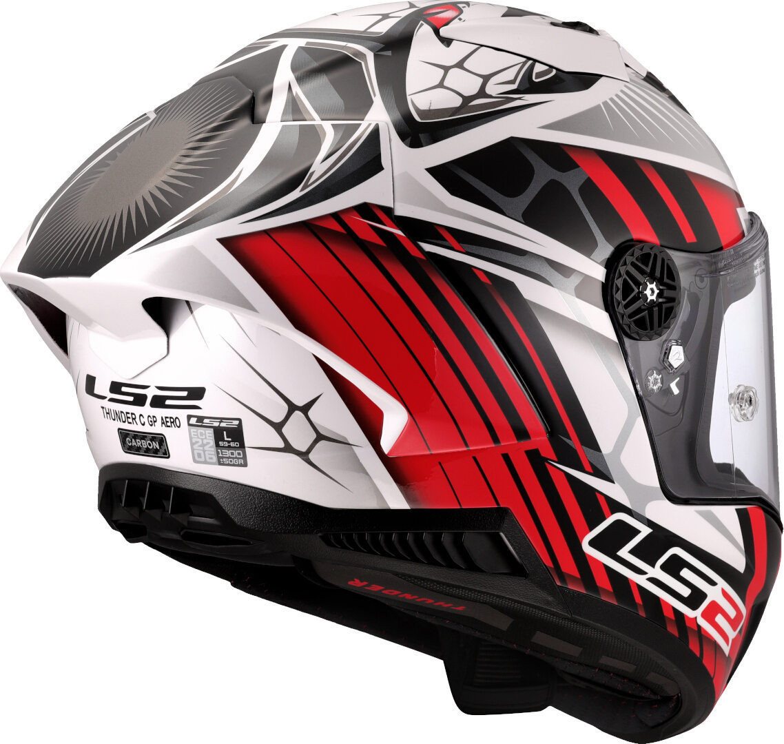 LS2 Motorradhelm FF805 Thunder GP Perolari Replica Carbon Helm, Notfallsystem-polsterung (eqrs) Bild 4