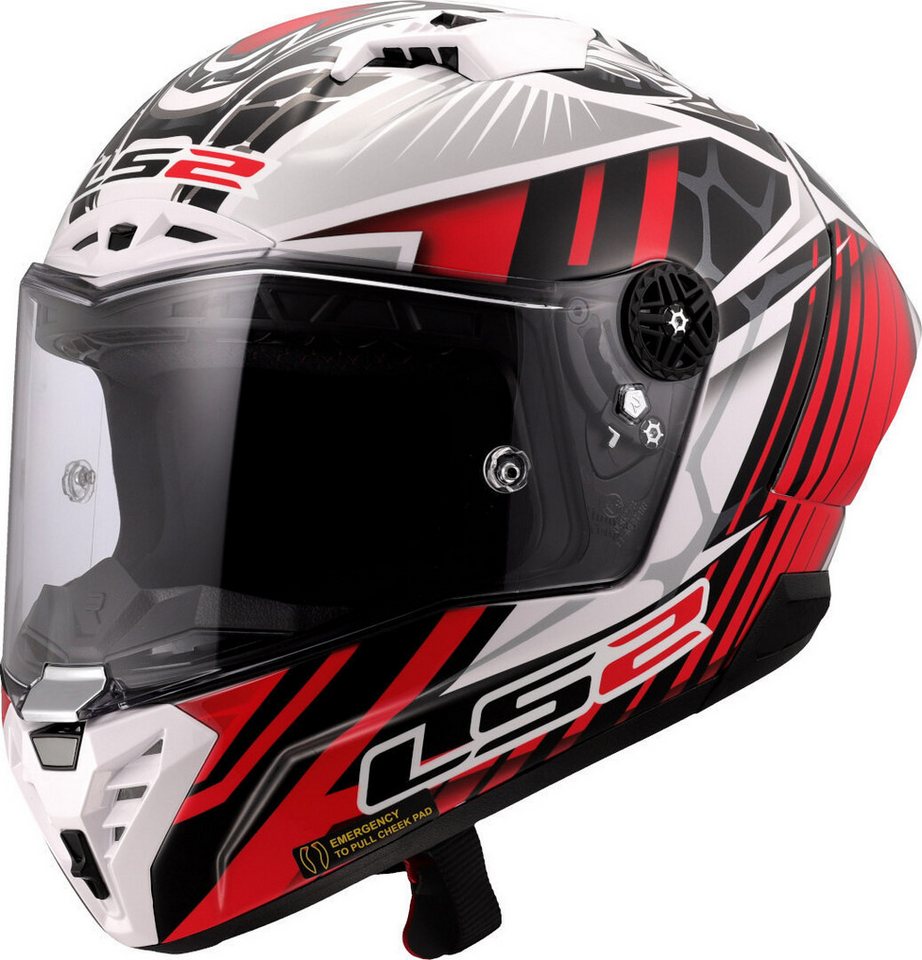 LS2 Motorradhelm FF805 Thunder GP Perolari Replica Carbon Helm, Notfallsystem-polsterung (eqrs) Bild 5
