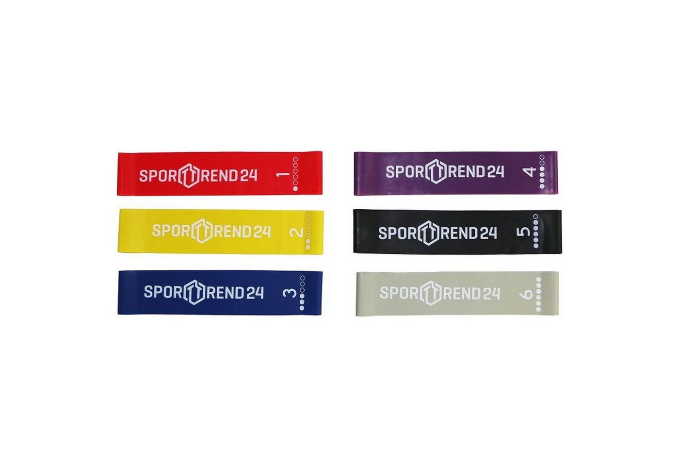 Sporttrend 24 Gymnastikbänder Mini Band grau 1,3mm / extrem stark, Trainingsband Bild 5
