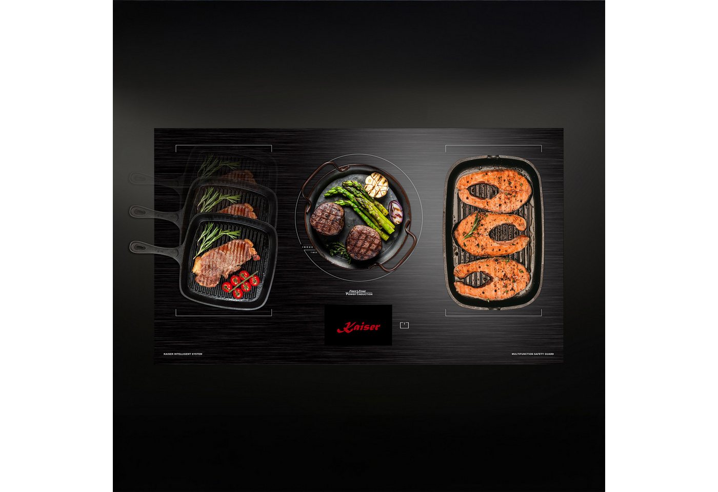 Kaiser Küchengeräte Induktions-Kochfeld KCT 9140 FI Induktionskochfeld 90 cm TFT Display, FREE Zone, Autark Bild 5