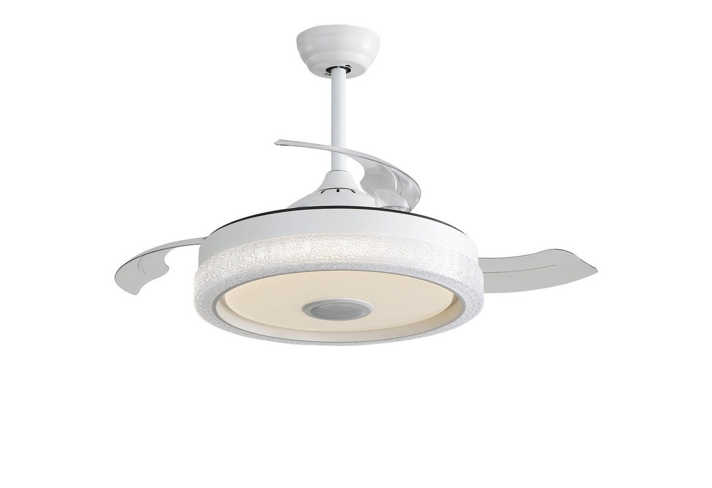 Silonn Deckenventilator LED Deckenventilator 42 Zoll mit Fernbedienung, leiser DC Motor, 32 W dimmbare LED, Timer & Sommer-/Winterfunktion