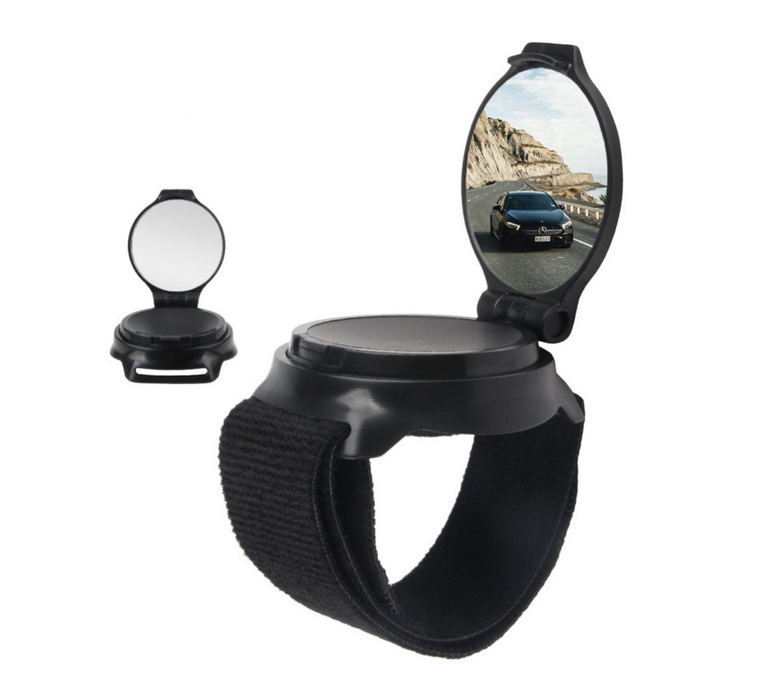 FOUORTUNATE-BEE Fahrradreflektor Fahrrad Rückspiegel Armband Weitwinkel 360° Drehbar Spiegel, Bike Spiegel Handgelenk Radfahren Outdoor Roller Motorrad Zubehör Bild 3