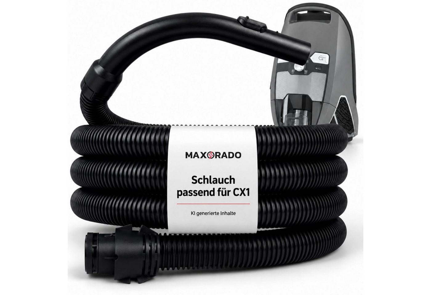 Maxorado Staubsaugerschlauch Staubsaugerschlauch + Griff passend für Miele CX1 Blizzard Staubsauger, Zubehör Ersatz für Original Aufsatz Bild 3