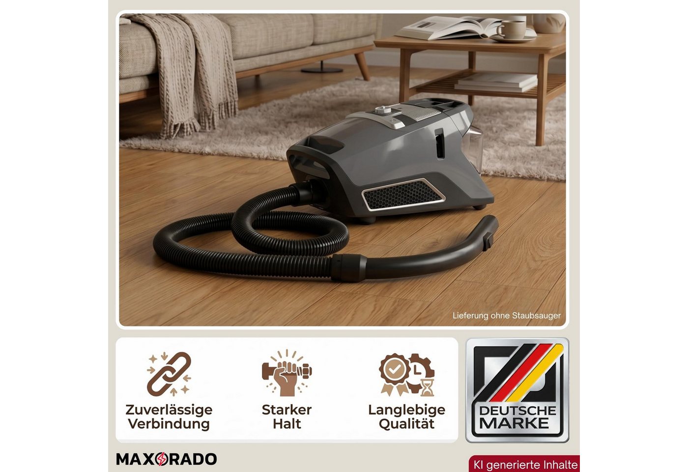 Maxorado Staubsaugerschlauch Staubsaugerschlauch + Griff passend für Miele CX1 Blizzard Staubsauger, Zubehör Ersatz für Original Aufsatz Bild 5