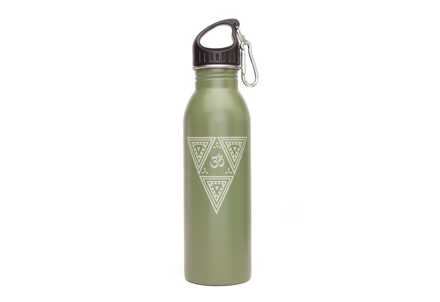 bodhi Trinkflasche Edelstahl-Trinkflasche, 700 ml, unifarben mit Print OM Triangle Bild 2