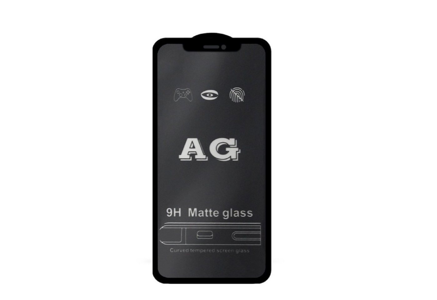 Protectorking Schutzfolie 1x 9H Panzerglas für iPhone 13 Mini ANTI-REFLEX MATT Entspiegelt Panze, (1-Stück), ENTSPIEGELT
