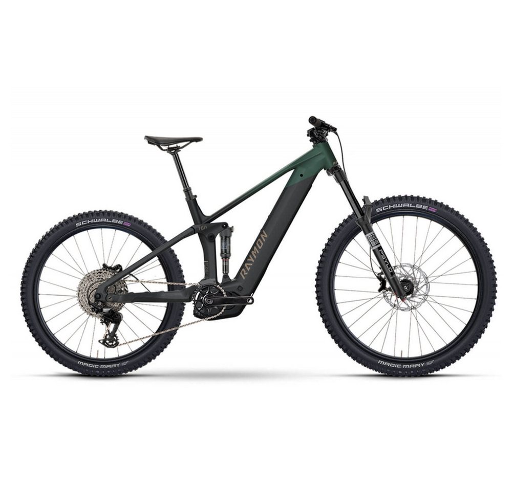 R Raymon E-Bike E-Bike Vamok Comp E-Mountainbike Silver/White, Rahmengröße: L=44cm