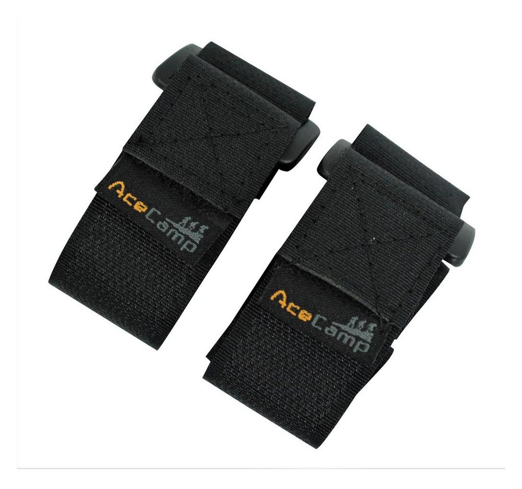 AceCamp Koffergurt AceCamp Gepäckgurt 2er-Set 30 cm in Schwarz für Reisegepäck, (Doppelpack, 2-tlg), kompakt, robust, 2er-Set
