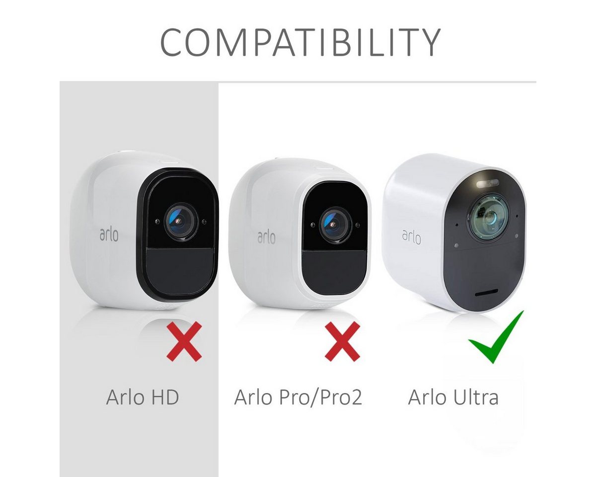 kwmobile Überwachungskamera 2x Hülle für Arlo Ultra / Arlo Pro 3 / Pro 4 (2-tlg., Silikon Security Camera Cover Schutzhülle Kamera) Bild 2