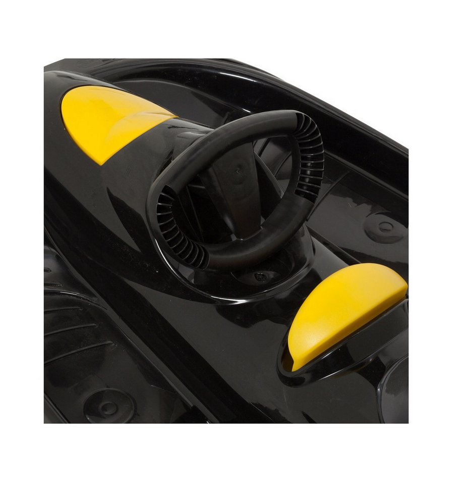 Hamax Lenkschlitten Lenkschlitten Sno Action, Schwarz/Gelb, ergonomischer Lenker, für rasante Abfahrten, hohe Stabilität, ideal für Winterspaß Bild 3