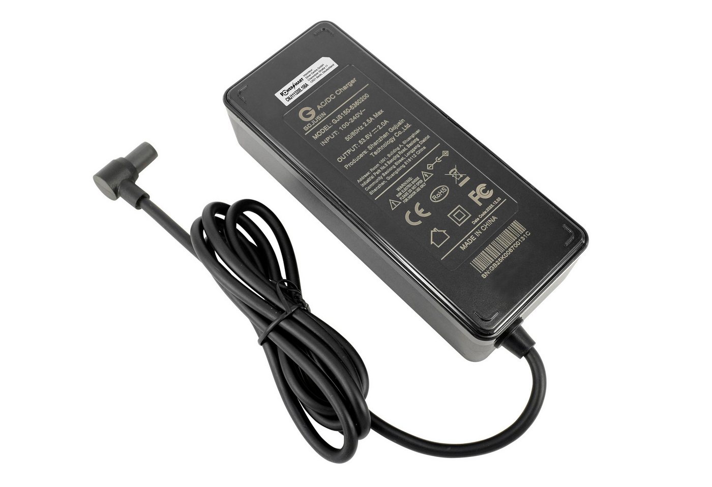 PowerSmart Batterie-Ladegerät (53,6V 2A für NAVEE GT5 Pro, GT5 Max, G5, G5 Pro, G5 Max) Bild 5