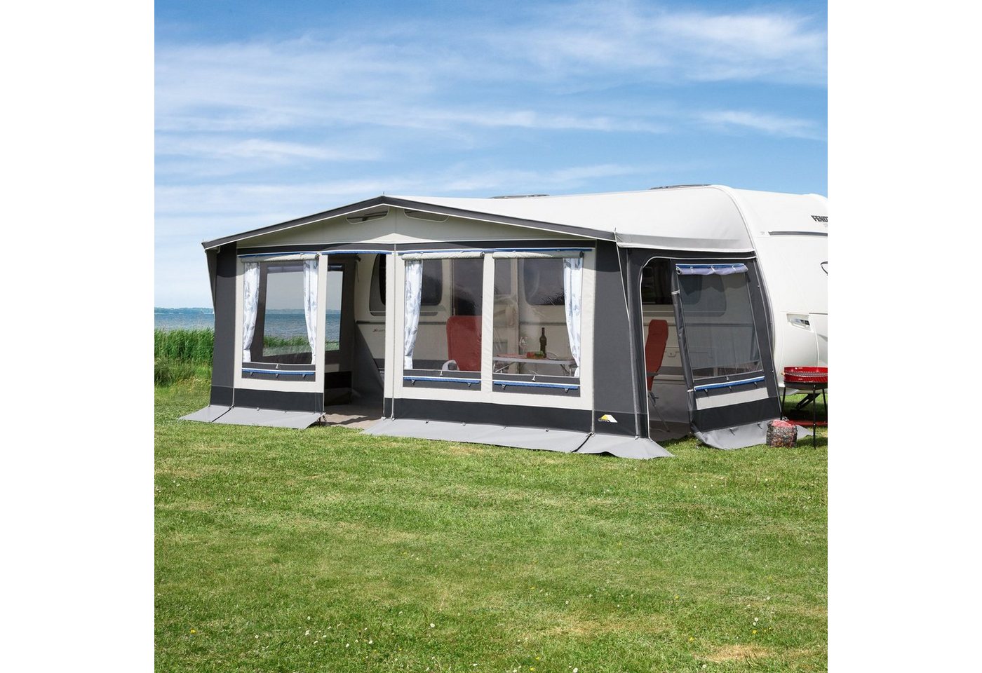 dwt Vorzelt Polo 240 inkl. 25 x 1 mm Gestänge ST, Gr. 10 (821-850 cm)