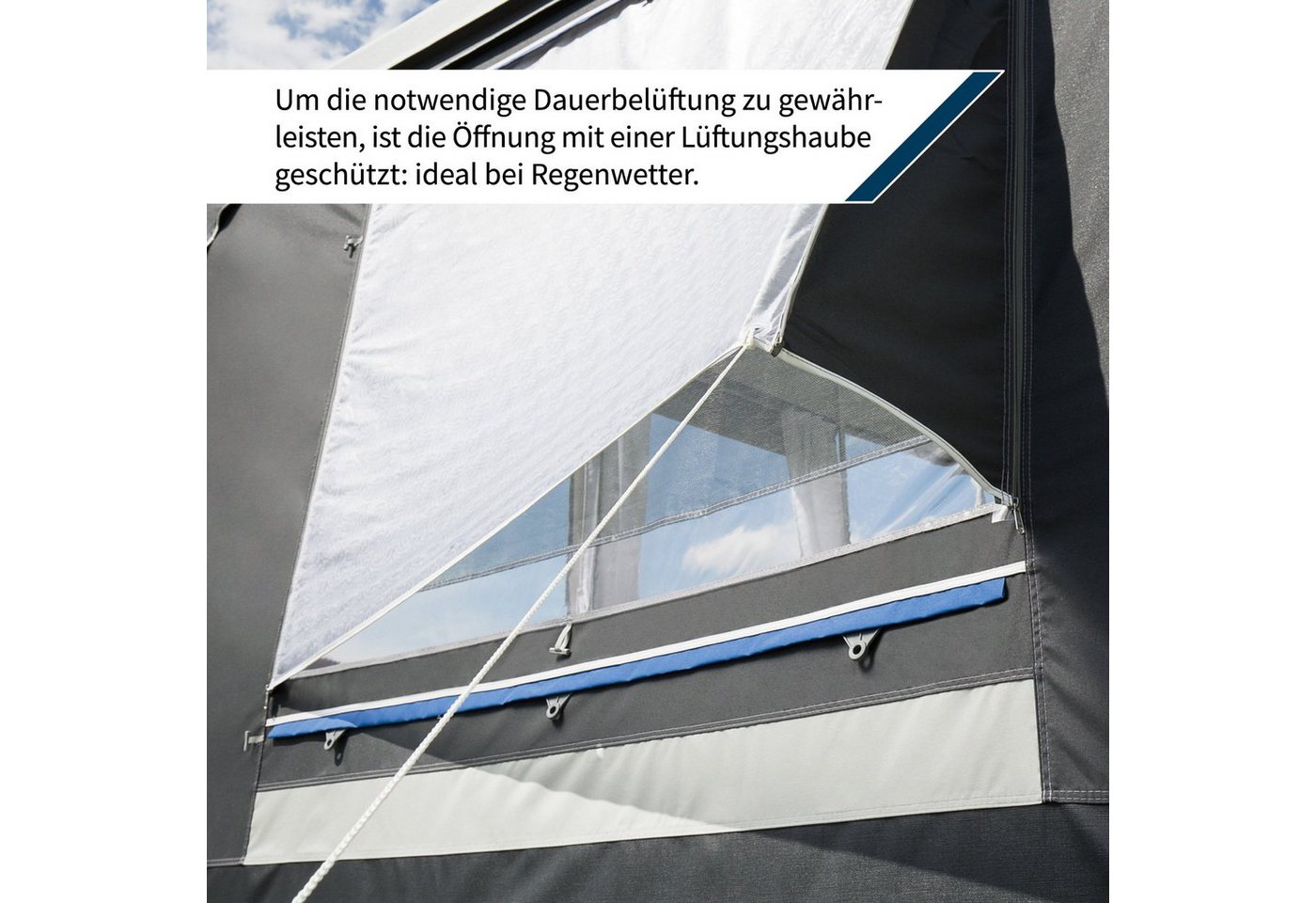 dwt Vorzelt Polo 240 inkl. 25 x 1 mm Gestänge ST, Gr. 10 (821-850 cm) Bild 5