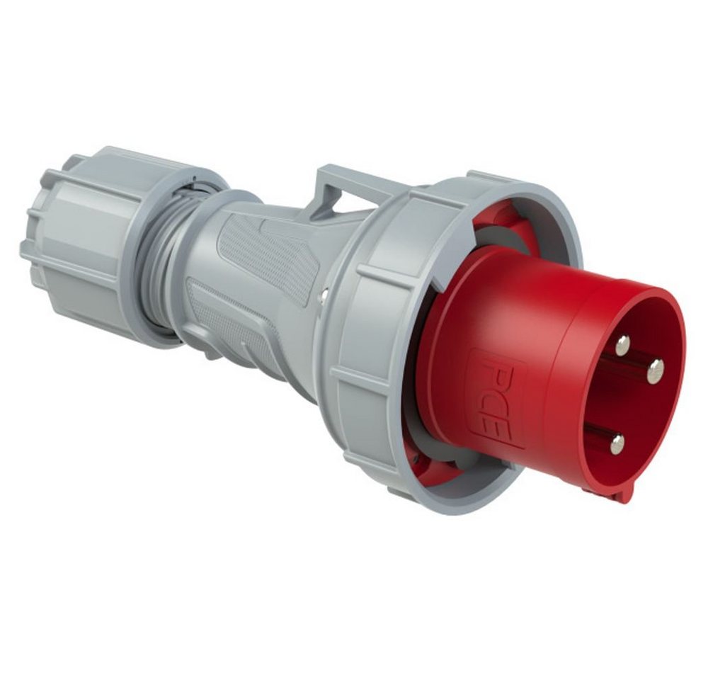 PCE PCE CEE-Wandgerätestecker 32A 5p 6h IP44 mit Schalter Elektro-Kabel, CEE-Wandgerätestecker 32A 5p 6h IP44 mit Schalter Bild 4