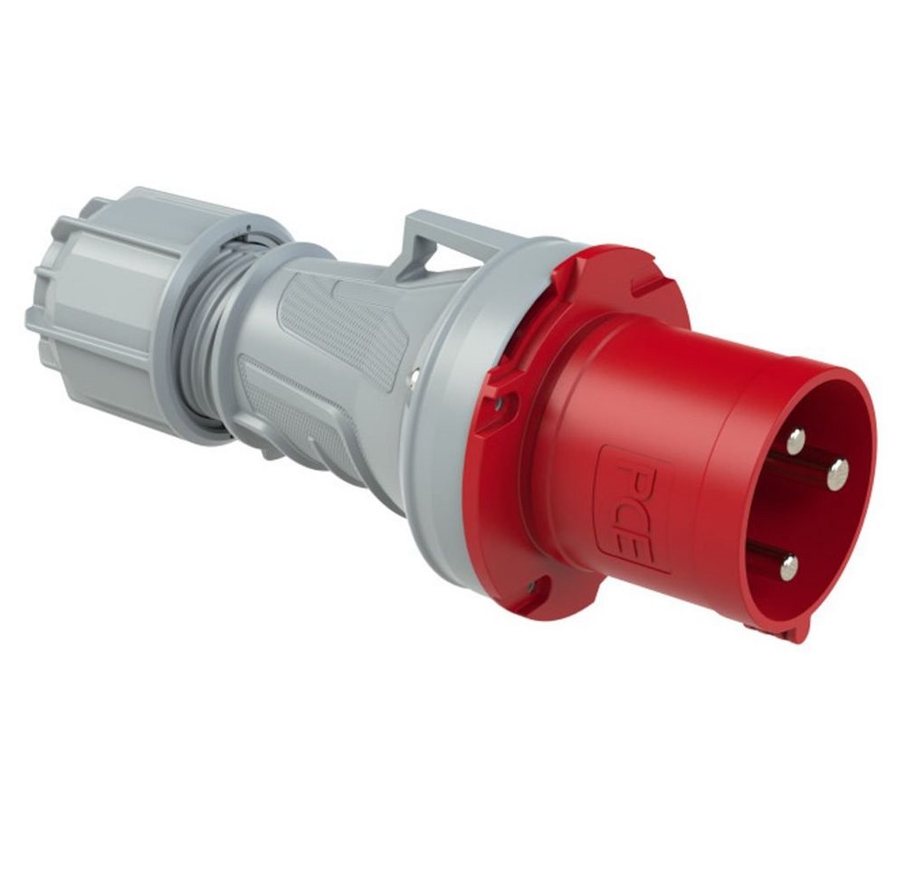 PCE PCE CEE-Wandgerätestecker 32A 5p 6h IP44 mit Schalter Elektro-Kabel, CEE-Wandgerätestecker 32A 5p 6h IP44 mit Schalter Bild 5