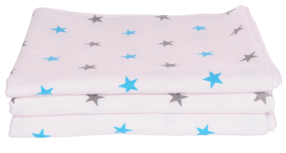 La Bortini Spucktuch Baby Spucktücher 4er Pack Flanellwindeln 60x80cm Flanelltücher, aus reiner Baumwolle, aus Flanell-Stoff, weich, leicht