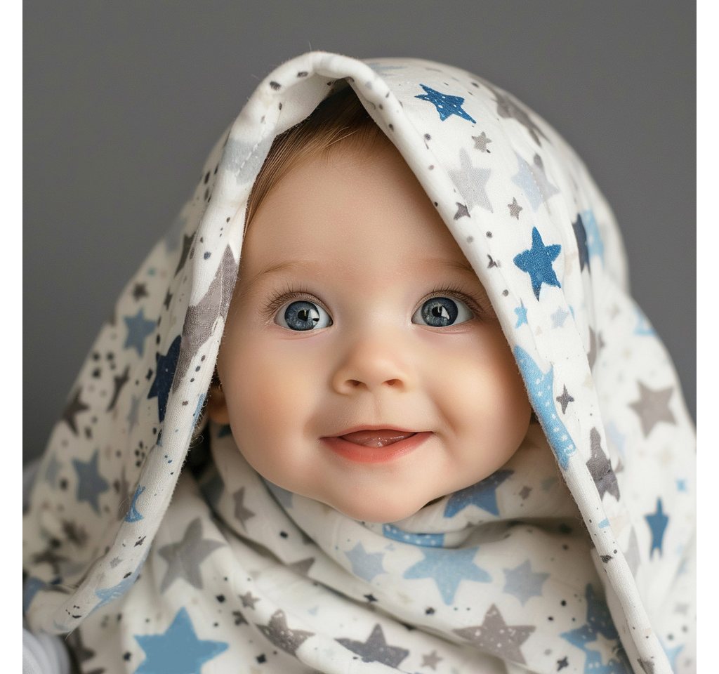 La Bortini Spucktuch Baby Spucktücher 4er Pack Flanellwindeln 60x80cm Flanelltücher, aus reiner Baumwolle, aus Flanell-Stoff, weich, leicht Bild 2