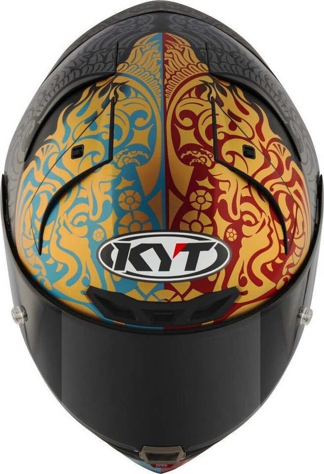 KYT Motorradhelm KX-1 Race GP Bastianini IDN Replica 2023 Helm, Atmungsaktiv Bild 3