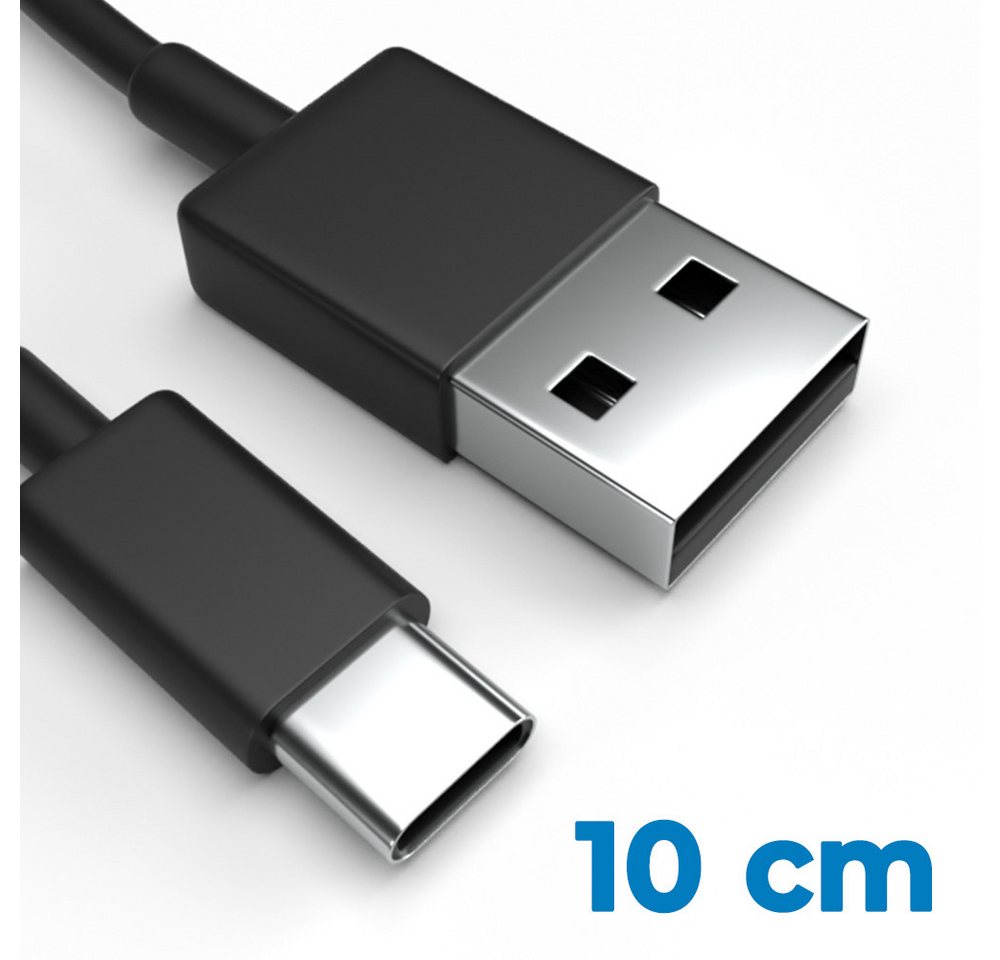 Justcom Samsung Galaxy A55 USB-Kabel, USB-C, USB-A (10 cm), Schnellladekabel, Datenkabel, Handy, Tablet