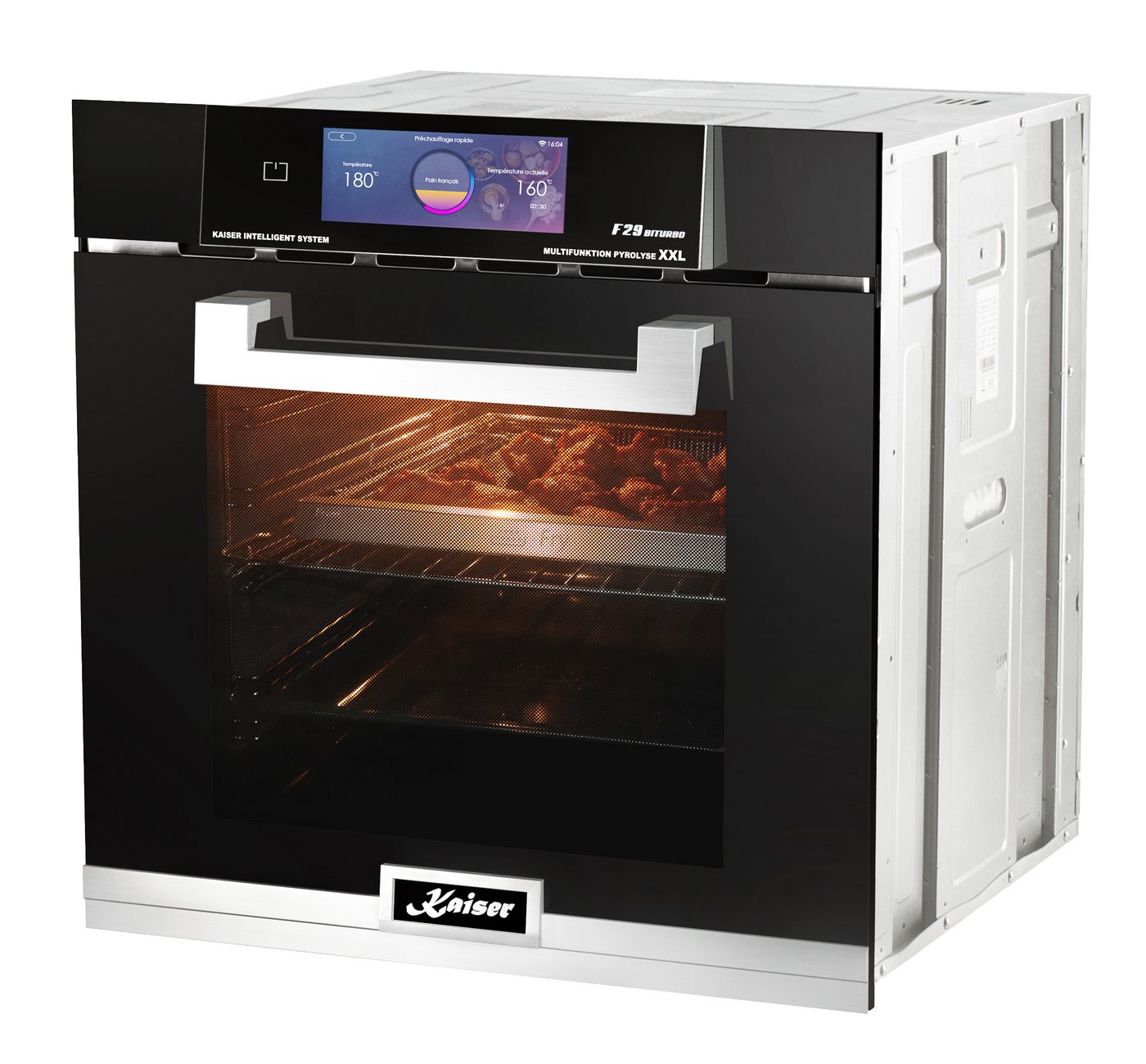 Kaiser Küchengeräte Einbaubackofen Multifunktions-Elektro-Backofen mit Pyrolyse und Dampfreinigung, TFT Display, 60cm, 86L,Air Fry EH 6344 N, mit 1-fach-Teleskopauszug, Pyrolytische Selbstreinigung, Dampfreinigung Bild 2