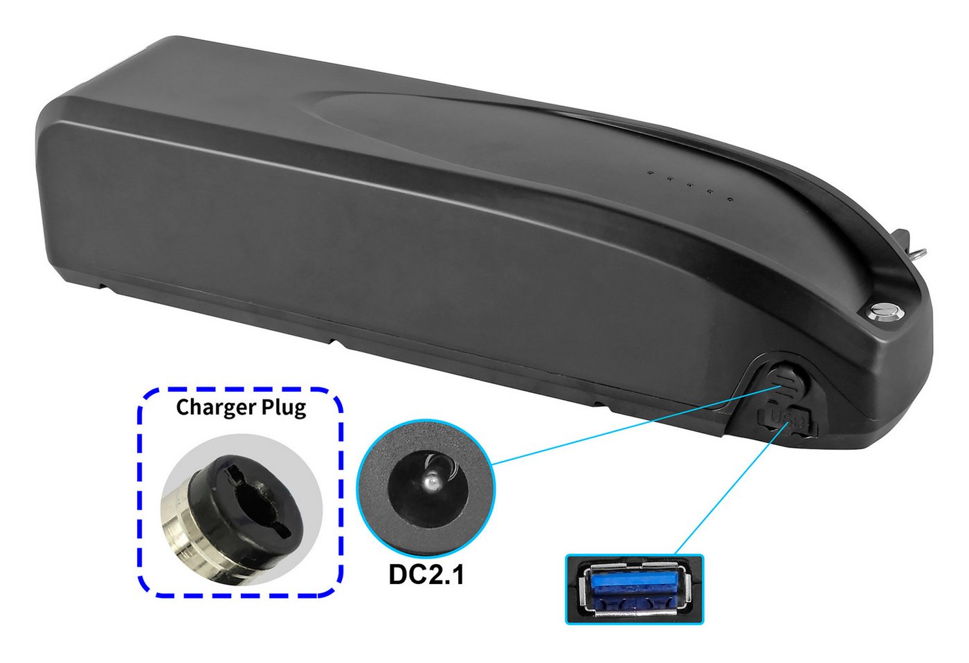 PowerSmart Prophete ZZ98 E-Bike Akku für Prophete ZZ98 ZZ981004 Li-ion 10400 mAh (36 V)