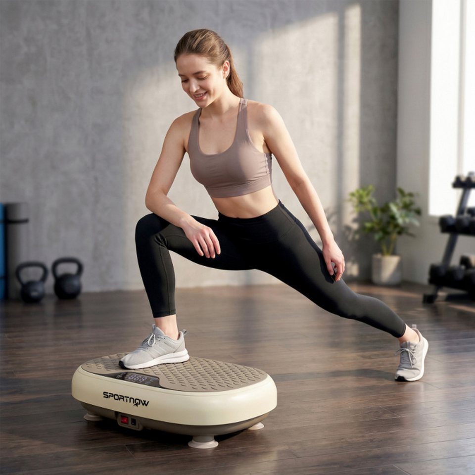 Luckice Vibrationsplatte Vibrationsplatte, Fitnessgerät, Home-Workout, Fettverbrennung, 500 W, 99 Intensitätsstufen, (1 tlg), LeiseKompaktRutschfestStabil Bild 2