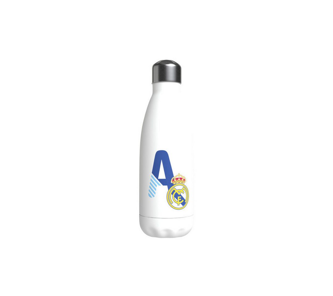 Real Madrid Trinkflasche Real Madrid Trinkflasche 550ml Weiß Buchstabe A