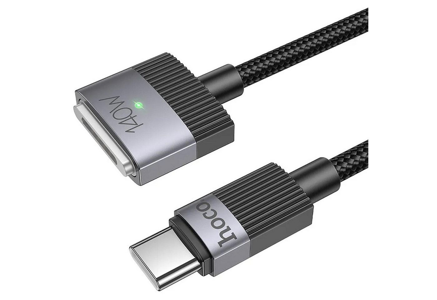 hoco. U141 - Typ-C auf Magsafe 3 magnetisches Ladekabel, MagSafe 3, USB Typ C (180 cm), Ladekabel für Apple MacBook Pro & Air USB C 140W Schnellladekabel 1.8m Bild 2