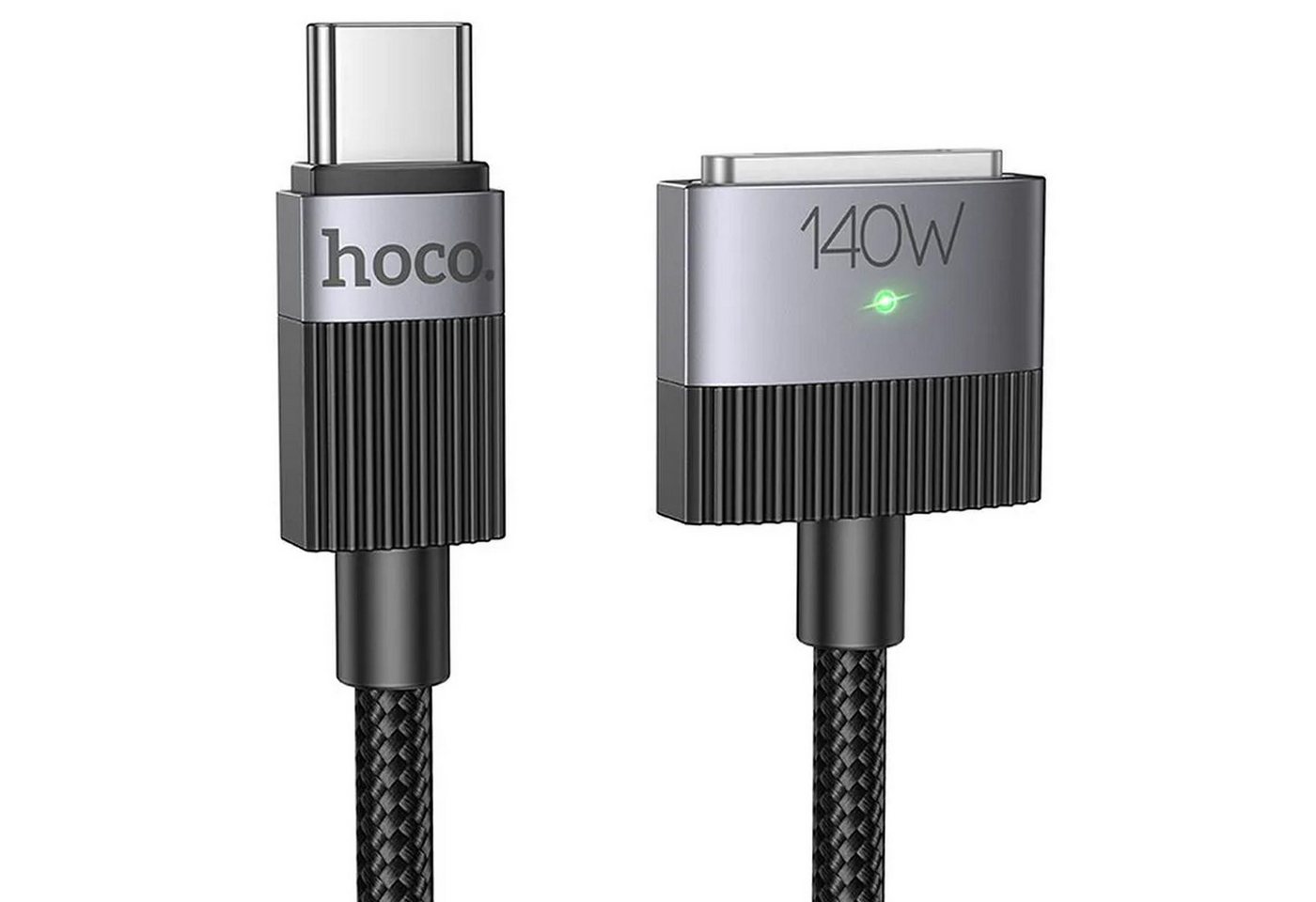 hoco. U141 - Typ-C auf Magsafe 3 magnetisches Ladekabel, MagSafe 3, USB Typ C (180 cm), Ladekabel für Apple MacBook Pro & Air USB C 140W Schnellladekabel 1.8m Bild 3