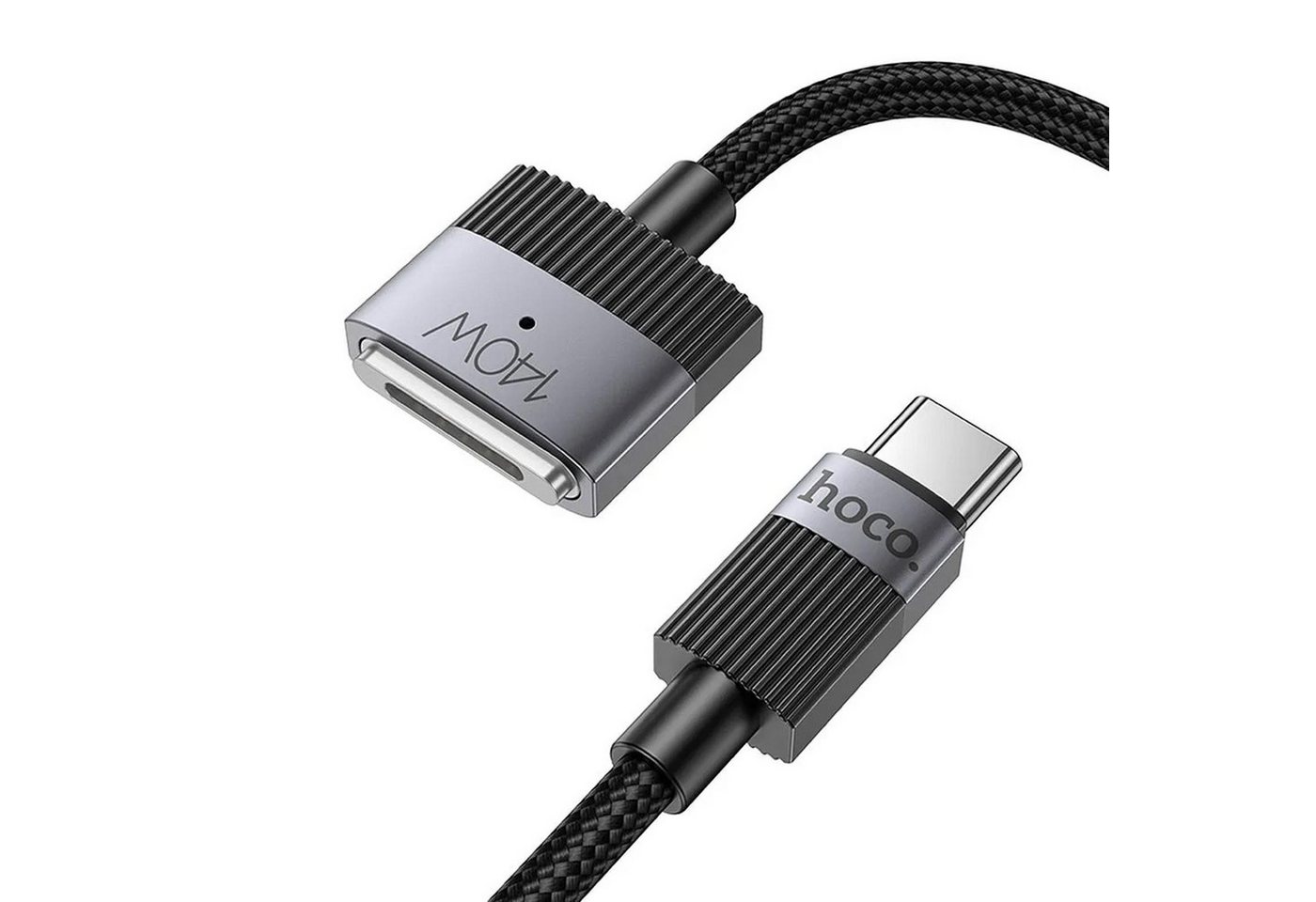hoco. U141 - Typ-C auf Magsafe 3 magnetisches Ladekabel, MagSafe 3, USB Typ C (180 cm), Ladekabel für Apple MacBook Pro & Air USB C 140W Schnellladekabel 1.8m Bild 4