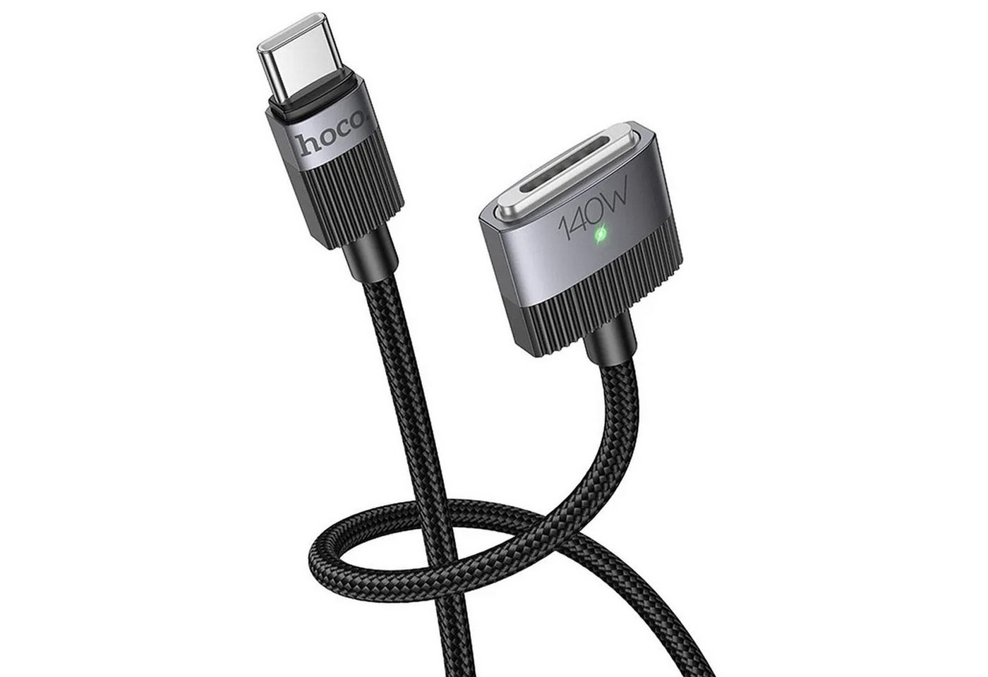 hoco. U141 - Typ-C auf Magsafe 3 magnetisches Ladekabel, MagSafe 3, USB Typ C (180 cm), Ladekabel für Apple MacBook Pro & Air USB C 140W Schnellladekabel 1.8m Bild 5