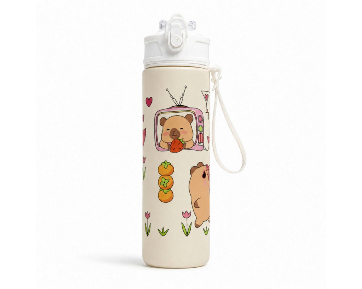 WS-Trend Trinkflasche Capibara Capybara Sportflasche Wasserflasche Trinkflasche Flasche, 800 ml
