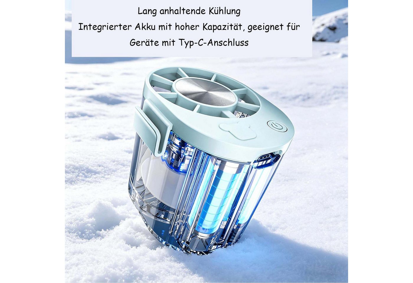 Bomiclss Handventilator Tragbarer Ventilator, wiederaufladbarer elektrischer Ventilator