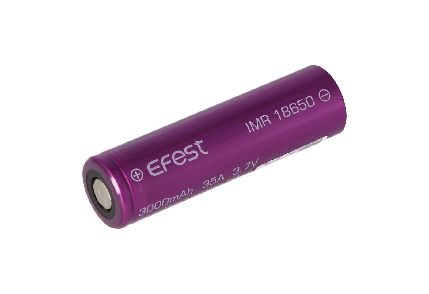 EFEST Efest Purple IMR 18650 3000mAh 3,6V - 3,7V min. 2900mAh typ. 3000mAh Akku 3000 mAh (3,7 V)