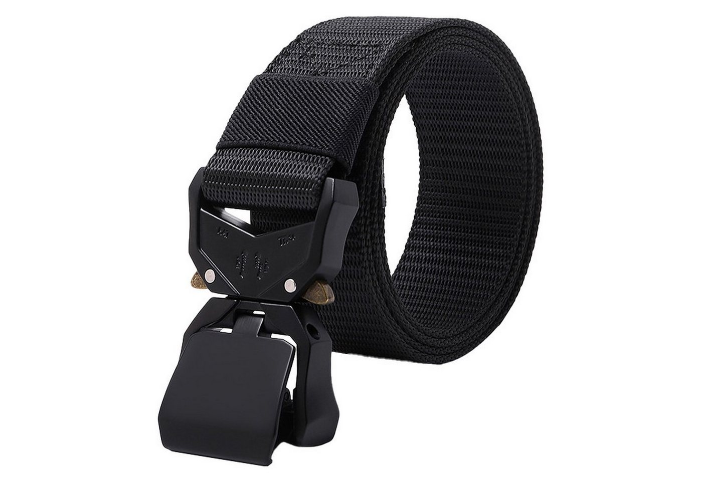 shenky Laufgürtel Herren Gürtel schwarz 180cm Taktischer Gürtel Breiter Trainingsgürtel (Gürtel Arbeitshose, Arbeitsgürtel Herren) Schnellspann Schnalle
