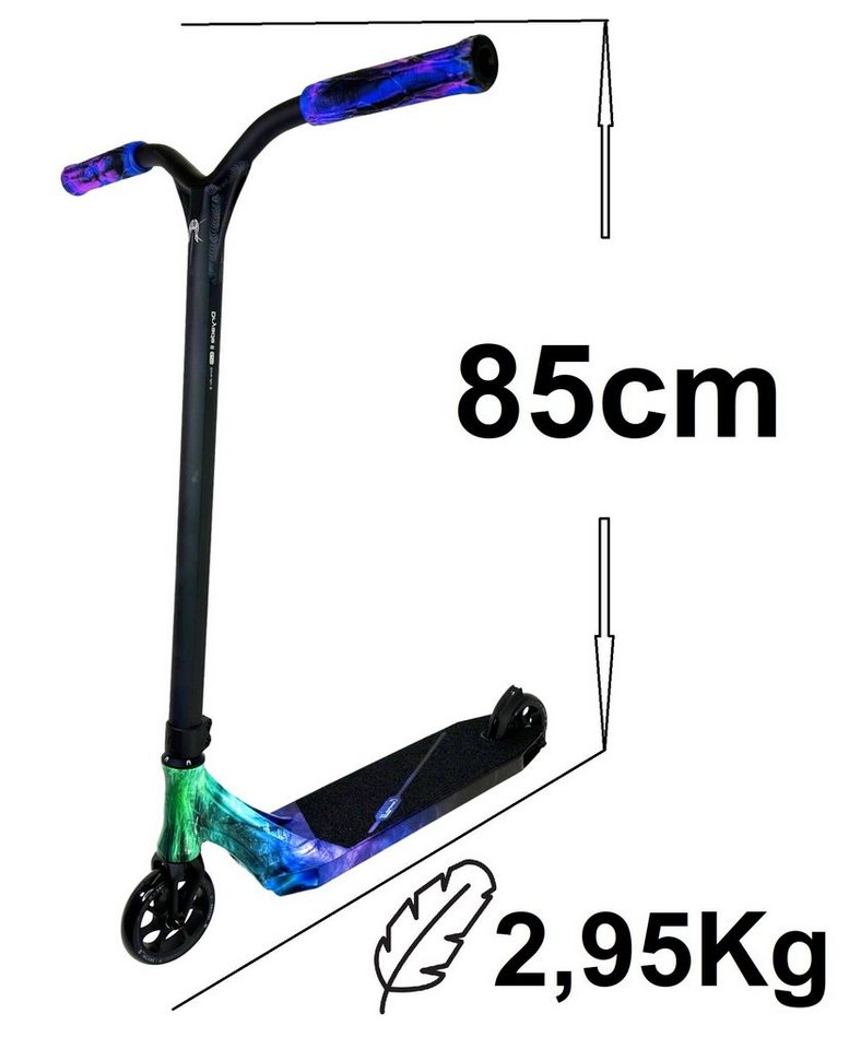 Ethic DTC Stuntscooter Ethic DTC Erawan V2 M Stunt-Scooter H=85cm 2,95kg Blau Iridium